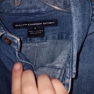 Ralph Lauren women's size 12 medium button down top shirt. Worn once